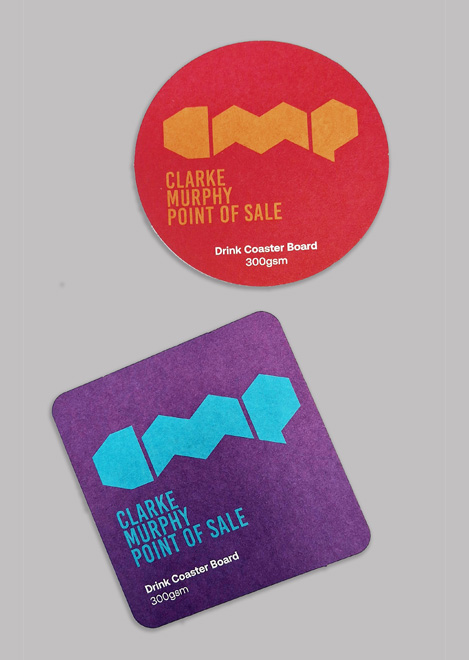 Coasters Clarke Murphy Marketing Square and Circle