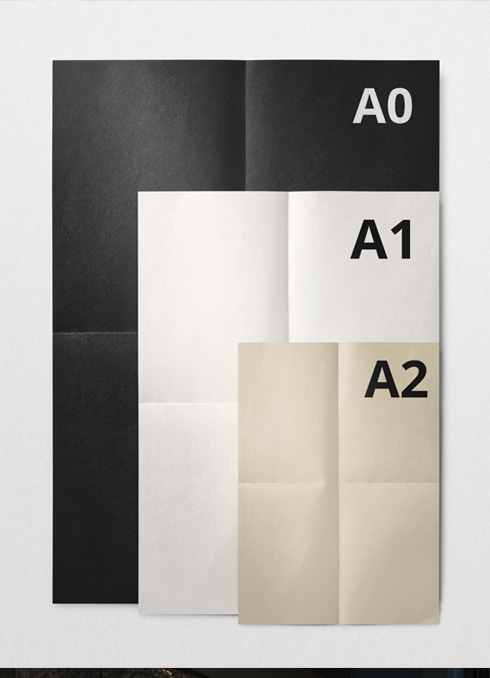 Posters sizing samples