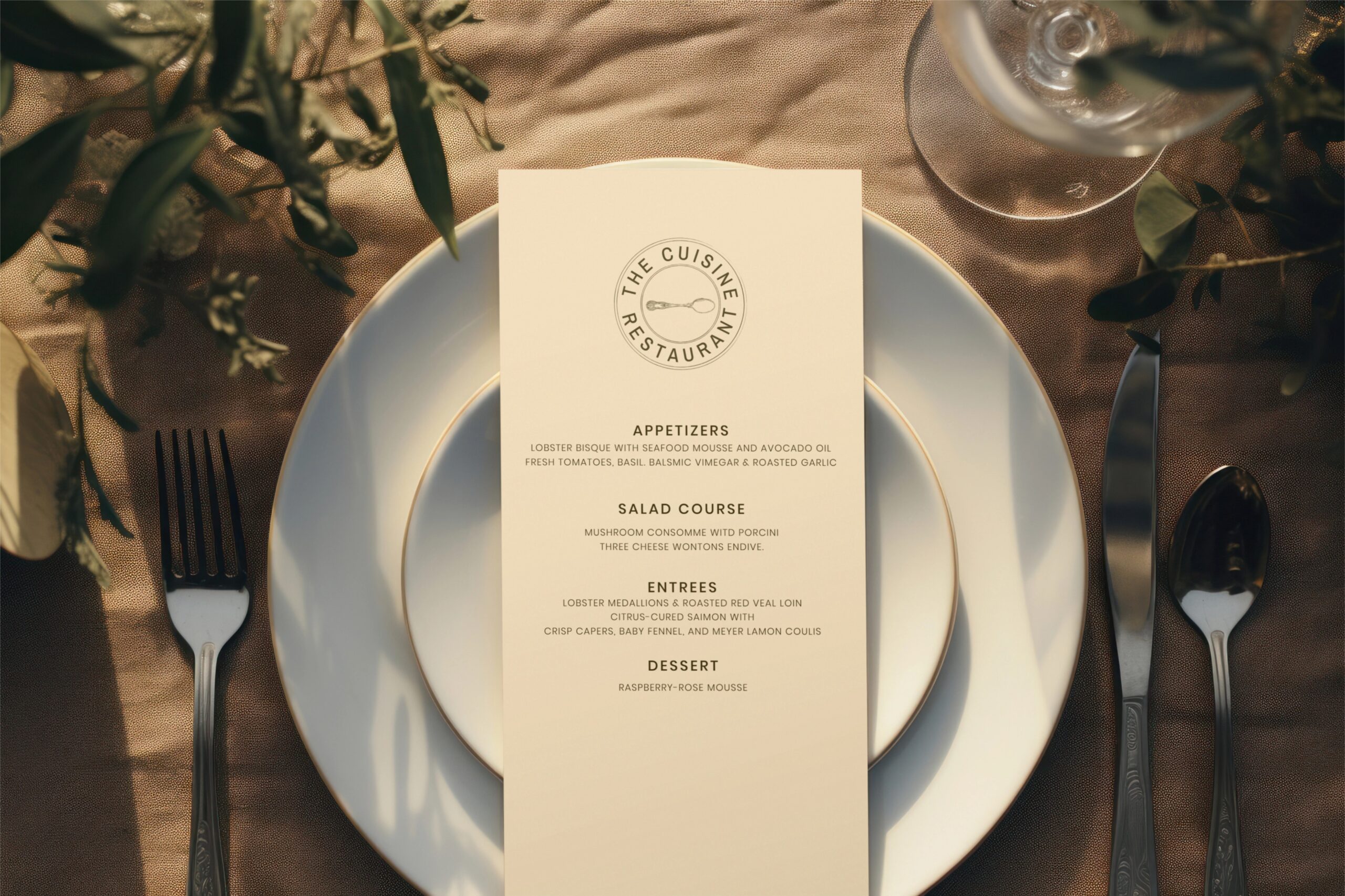 Hospitality - Menu