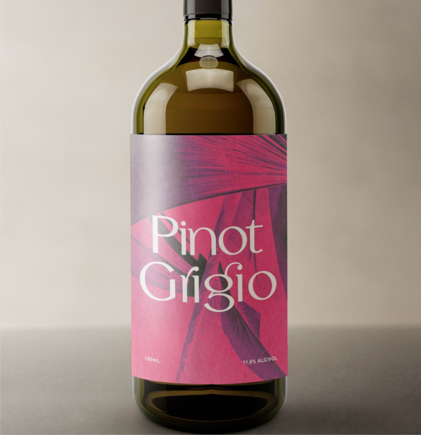 Custom printing Wine label on glass bottle