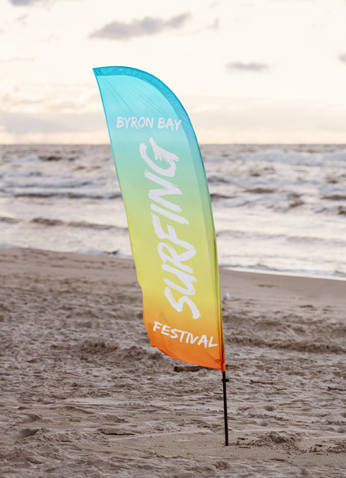 Flag Banners Beach Event