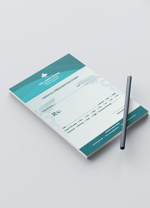 Custom Printed Branded Notepads - Doctor Appointment Cards