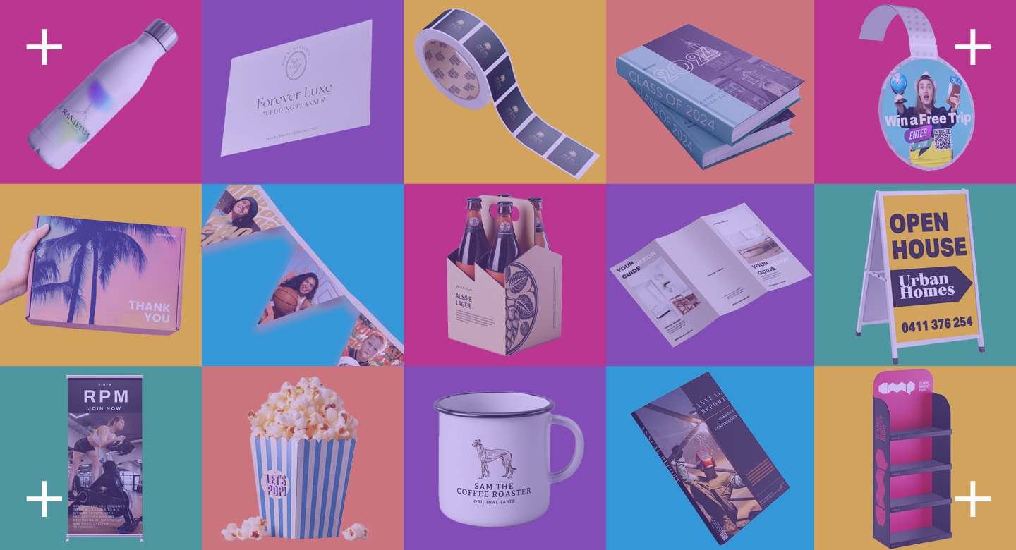 Product images with CMP brand colour background