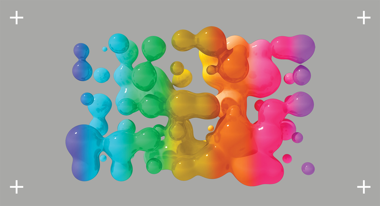 CMP Logo with a colourful blob illustration